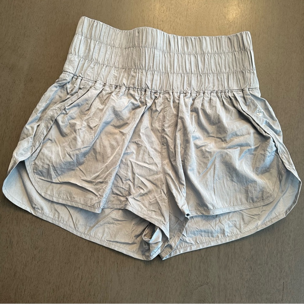 FREE PEOPLE Movement The Way Home Shorts Arctic Mist Size Large